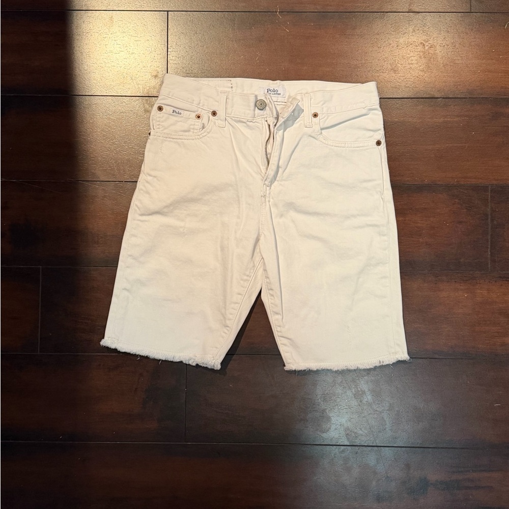 Polo by Ralph Lauren Women's Cream Jean Shorts